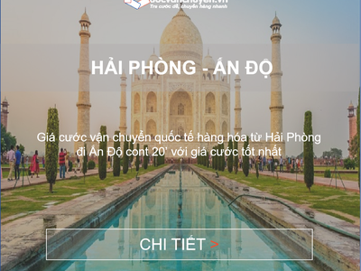 Cước Vận Chuyển Từ Hải Phòng Đi Ấn Độ 0