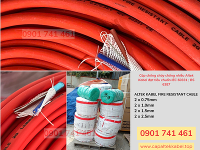 Cáp chống cháy chuẩn BS 6387, IEC 60331 Đà Nẵng, Huế, Quảng Nam 2