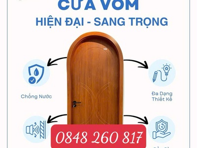 Cửa nhựa Vòm Giả Gỗ 0