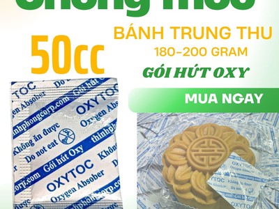 Gói hút oxy- Chống mốc bánh trung thu 2