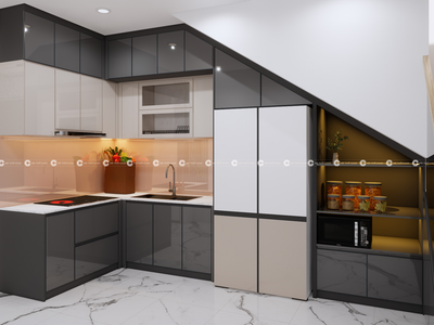 Tủ bếp MDF Phối Màu Thanh Lịch Thiết Kế Tối Ưu 0