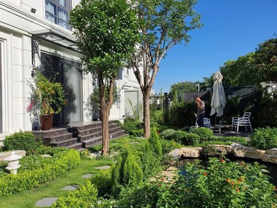 Elegant park villa 380m, mt 39.3 - 105 tỷ biệt thự siêu đẹp, lô góc, view vườn hoa, nội thất triệu 1