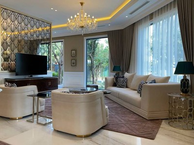 Elegant park villa 380m, mt 39.3 - 105 tỷ biệt thự siêu đẹp, lô góc, view vườn hoa, nội thất triệu 4