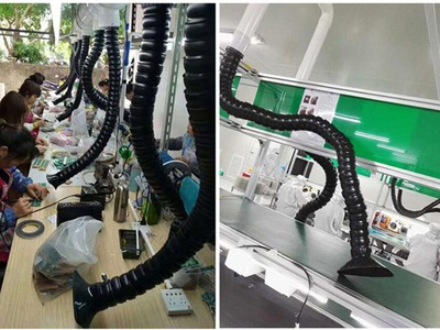 Tay dẫn khoí hàn,Ống nhựa plastic xoay 360 độ  dẫn khói hàn, ,bụi, hơi nóng,  điều chỉnh mọi hướng 3