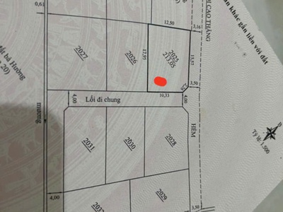 Bán đất biệt thự 214m giá 7 tỷ còn thương lượng hẻm cao thắng 2