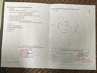 Bán đất ngõ 33 Cát Khê   Tràng Cát ngõ rộng 2,5m chỉ sau 1 nhà mặt đường giá siêu tốt. 0