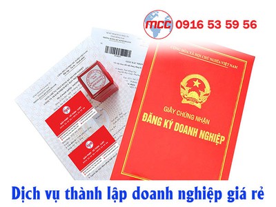 Dịch vụ thành lập doanh nghiệp giá rẻ, uy tín, trọn gói 0