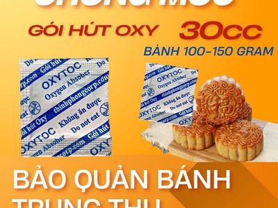 Chống mốc bánh trung thu-Gói hút oxy chất lượng 1