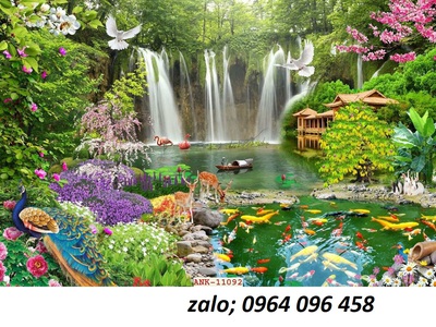 Tranh gạch 3d phong thủy hút tài lộc - 876CVB 2