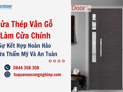 Cửa thép vân gỗ làm cửa chính, sự kết hợp hoàn hảo giữa an toàn và thẩm mỹ 4