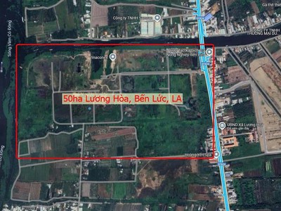 Bán 50ha đất view sông vàm cỏ đông   mặt tiền lương hòa   bến lức, long an 2