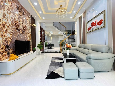 Bán nhà đẹp 4 tầng, ngang 4,4m full nội thất, hẻm xe hơi thống nhất, gò vấp, chỉ 8 tỷ nhỉnh 1