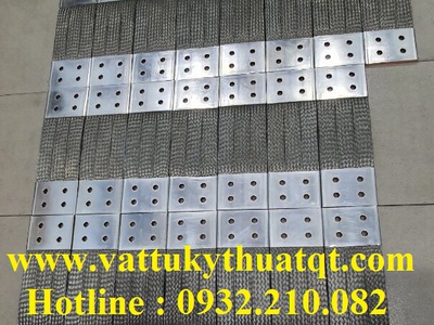 Thanh nối đồng mềm nối máy biến áp, Khớp nối mềm busway, Thanh cái đồng mềm, Dây đồng bện mạ thiếc 4