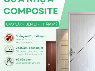 Cửa nhựa Composite bền bỉ, đẹp chuẩn cho mọi không gian 0