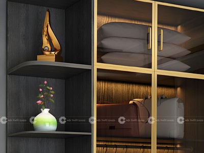 Tủ Áo Cánh Kính Khung Nhôm Cao Cấp 1