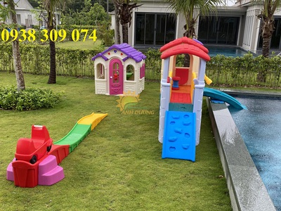 Nhà chơi cổ tích hình ngôi nhà, nhà chơi cổ tích mầm non 1