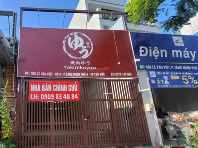 Bán nhà mặt tiền lê văn việt, quận 9   105m   5x21m , 1 hầm 1 trệt 3 lầu sân thượng, giá 30 tỷ tl 0
