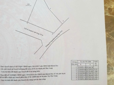 Bán 129 m2 gần đường võ nguyên giáp , tây nha trang. 2,2 tỷ 1