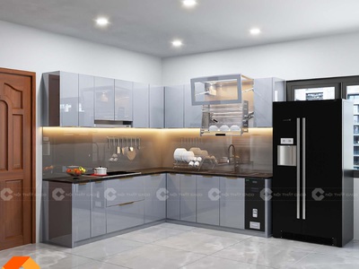 Tủ Bếp Gỗ Công Nghiệp MDF An Cường 0