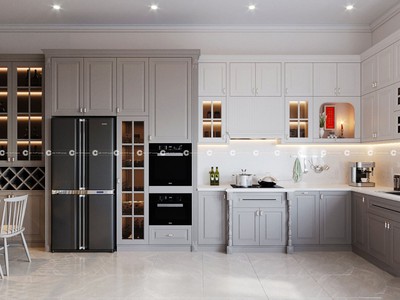Tủ Bếp Gỗ Xoan Đào Tự Nhiên Thiết Kế Thanh Lịch 0