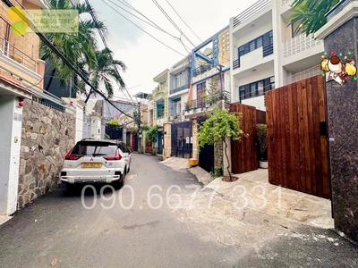 ‼ bình thạnh - hẻm xe hơi thông - ngay ubnd phường - 4 tầng 75m2 chỉ 9.x tỷ 0