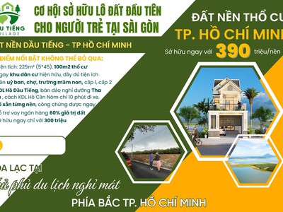 Đất thổ cư định an, dầu tiếng, tp. hồ chí minh giá 390 triệu/nền 225m2 1