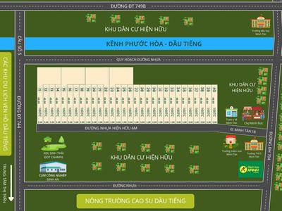 Đất thổ cư định an, dầu tiếng, tp. hồ chí minh giá 390 triệu/nền 225m2 0