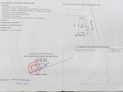 Chính chủ cần bán lô đất tại xã hương gián - huyện yên dũng - bắc giang 2