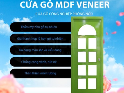 Cửa gỗ phòng ngủ Saigondoor 3