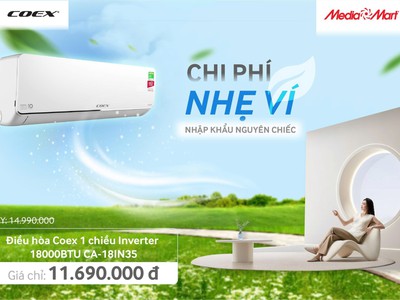 Điều hòa Coex 1 chiều Inverter 1HP-9000BTU CA-09IN35 3