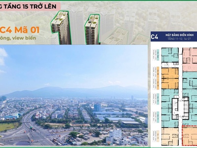 Căn hộ cao cấp ven sông hàn, ngay trung tâm thành phố đà nẵng, giá chỉ 8x triệu/m2 2