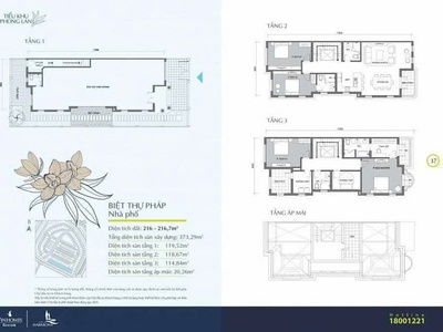 Bán Biệt thự Phong Lan khu Vinhomes Riverside2 Long biên 4 tầng 216m2 giá 108 tỷ 1