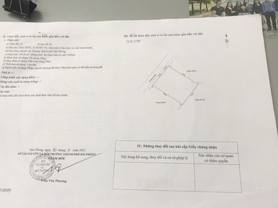 Bán đất Chung cư Cách Thượng, An Dương   303m , MT 14,91m, đường 5m, giá chỉ 14,5 triệu/m 4