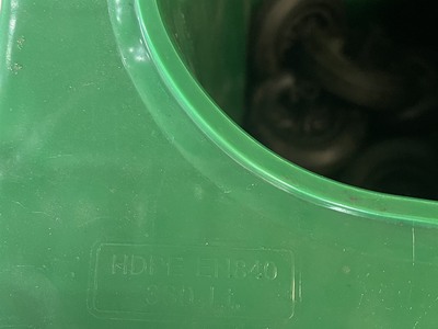 Thùng rác nhựa 360L nhựa dẻo, thùng rác khu dân cư, thùng rác công viên giá rẻ 4
