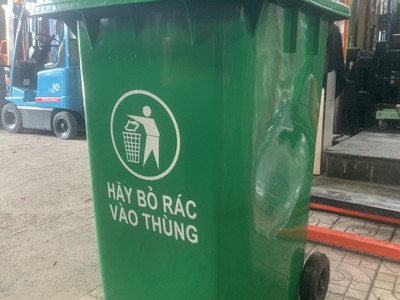 Thùng rác nhựa 360L nhựa dẻo, thùng rác khu dân cư, thùng rác công viên giá rẻ 5