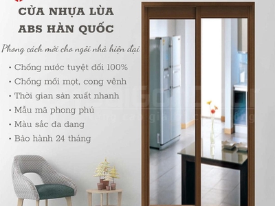 Cửa lùa nhựa ABS hàn quốc 1
