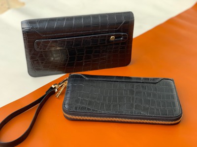 Ví clutch cầm tay da thật 2