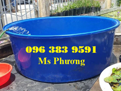 Thùng nhựa tròn 3000lit màu xanh dương, dễ vệ sinh, không bám rêu 2
