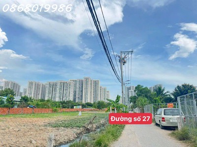 3.15tỷ tl  đất mặt tiền đường số 27 - nguyễn xiển - p.long thạnh mỹ 1