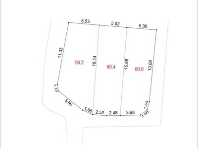 250m full thổ cư, 3 mặt tiền 0