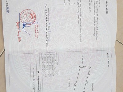 Chính chủ cần bán nhanh lô đất tại thôn yên dưỡng   xã hồng thái đông nay thuộc phường hoàng quế 0