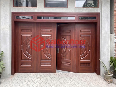 Cửa Thép Vân Gỗ   An Toàn Như Thép, Đẹp Như Gỗ 1