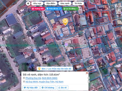 Bán lô đất 115m2. Giá rẻ trục chính Ninh Lão Duy Tiên Hà Nam 0