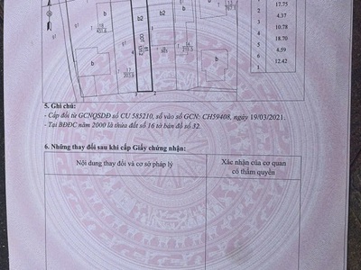 Bán nhà và đất thổ cư trung tâm khu dân cư 3