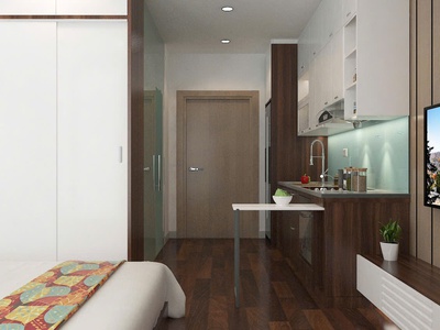 Cho thuê căn studio 28m2, full đồ tại chung cư vinhomes greenbay, mễ trì, hà nội 3