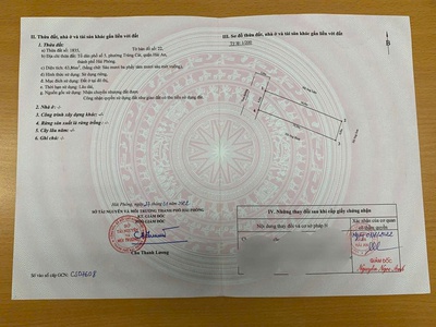 Bán đất mặt đường Lương Khê   Tràng Cát   Hải An dt 63.86m2 giá chỉ 2 Tỷ235tr. 0