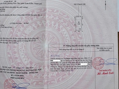  thông tin nhà bán ngõ 277 phúc tân 1