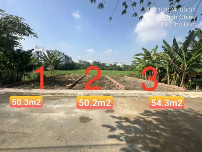 Bán đất phân lô 54m  ngô chí quốc thủ đức   hẻm xe tải 6m   giá chỉ 2.85 tỷ   xây dựng tự do 3