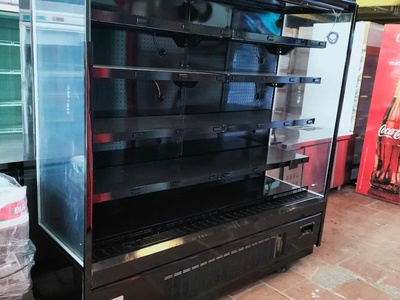 Tủ mát siêu thị 5 tầng hiệu carier dài 2m màu đen huyền bí mới 91 0