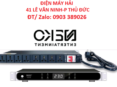 Quản lý nguồn 8 cổng Neko CB168 xài cho bộ Karaoke nhiều thiết bị 0
